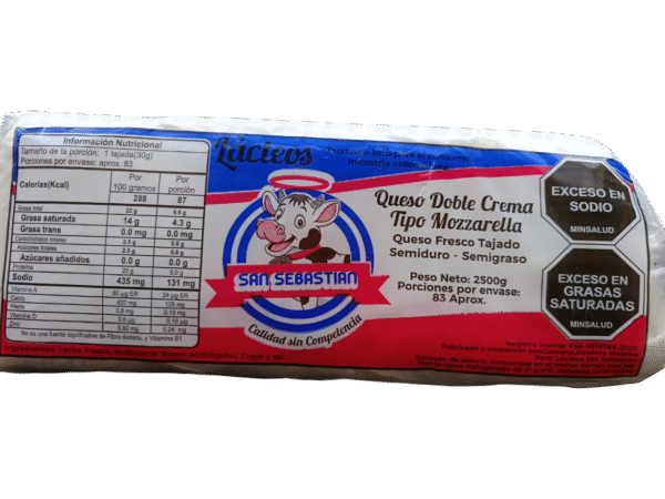 Queso doble crema Bloque X 5 lb. Aprox. - Image 2